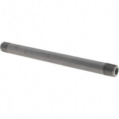 Made in USA - Schedule 80, 1/8" Diam x 5" Long Black Pipe Nipple - Threaded - Best Tool & Supply