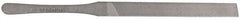 Proto - 5-1/4" Long, Smooth Cut, Flat American-Pattern File - Double Cut, 1/4" Overall Thickness, Tang - Best Tool & Supply