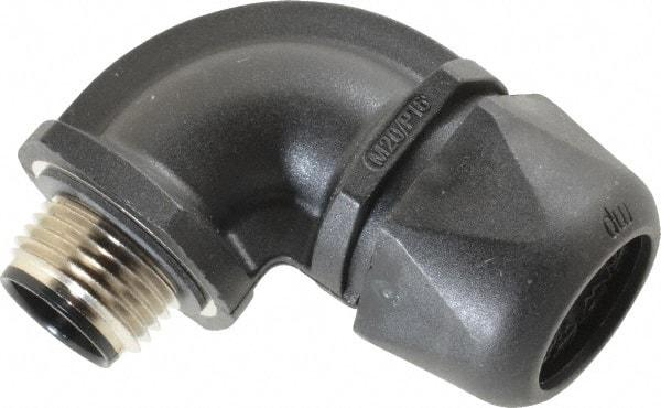 Murrplastik - 1/2" Trade, Nylon Compression Angled Liquidtight Conduit Connector - Noninsulated - Best Tool & Supply