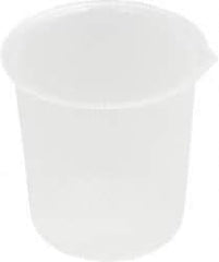 Bel-Art - 100 ml Polypropylene Graduated Beaker - 25 ml Graduation, 2-1/2" Diam x 2-37/64" High - Best Tool & Supply