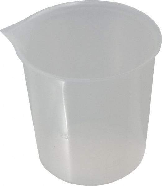 Bel-Art - 250 ml Polypropylene Graduated Beaker - 50 ml Graduation, 3-19/64" Diam x 3-7/16" High - Best Tool & Supply