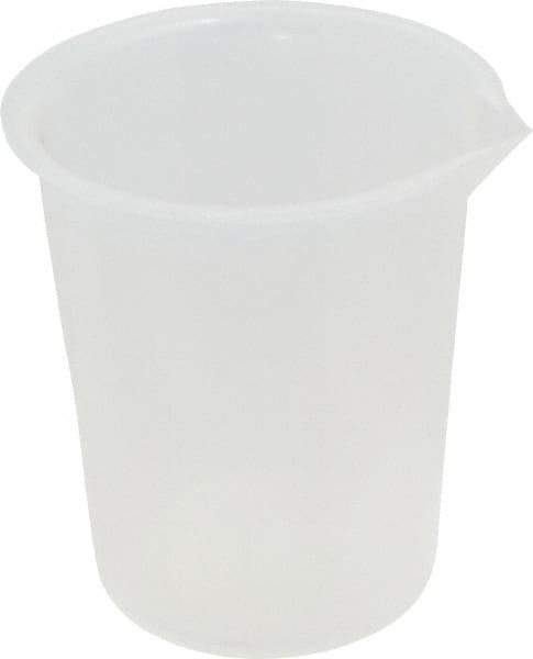 Bel-Art - 400 ml Polypropylene Graduated Beaker - 50 ml Graduation, 3-27/32" Diam x 4-7/16" High - Best Tool & Supply