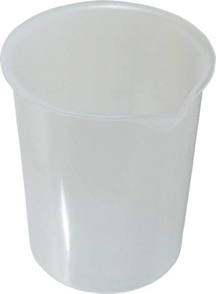 Bel-Art - 600 ml Polypropylene Graduated Beaker - 100 ml Graduation, 4-19/64" Diam x 5" High - Best Tool & Supply