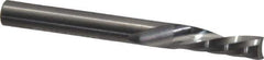 Onsrud - 1/4" Cutting Diam x 3/4" Length of Cut, 1 Flute, Downcut Spiral Router Bit - Uncoated, Right Hand Cut, Solid Carbide, 2-1/2" OAL x 1/4" Shank Diam, Single Edge, 21° Helix Angle - Best Tool & Supply