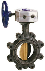 NIBCO - 8" Pipe, Lug Butterfly Valve - Gear Handle, Ductile Iron Body, Buna-N Seat, 250 WOG, Ductile Iron Disc, Stainless Steel Stem - Best Tool & Supply