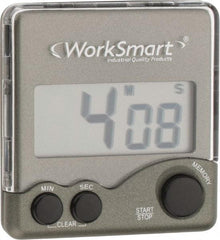 Value Collection - Big Digit Count Up and Down Timer - Counter Down 99 Min 59 Sec, Daily Alarm, Black - Best Tool & Supply