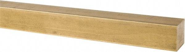 Value Collection - 1 Inch Square x 36 Inch Long, Brass Square Bar - Alloy 360 - Best Tool & Supply