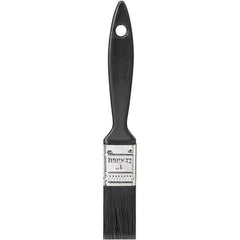 Rubberset - 1" Flat Synthetic Trim Brush - Plastic Thin Beavertail Handle - Best Tool & Supply