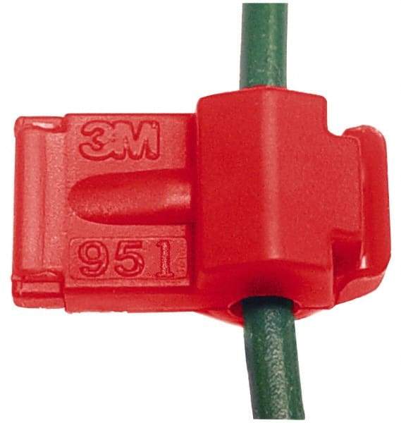 3M - 22 to 18 AWG, Nylon, Fully Insulated, Female Wire Disconnect - 1/4 Inch Wide Tab, Red, CSA Certified, CSA LR32411, UL File E70512, UL Listed - Best Tool & Supply