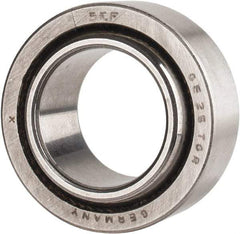 SKF - 25mm Bore Diam, 15,298 Lb Dynamic Capacity, Spherical Plain Bearing - 30,821 Lb Static Load Capacity - Best Tool & Supply