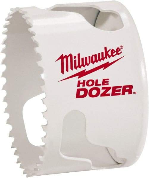 Milwaukee Tool - 1-3/4" Diam, 1-1/2" Cutting Depth, Hole Saw - Bi-Metal Saw, Toothed Edge - Best Tool & Supply