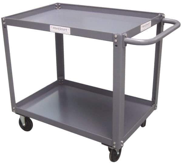 Value Collection - 1,200 Lb Capacity, 24" Wide x 36" Long x 37" High Service Cart - 2 Shelf, Steel - Best Tool & Supply