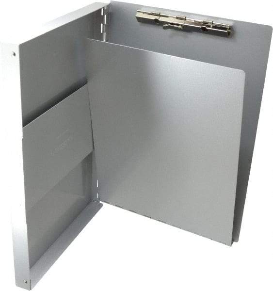 Saunders - 13 Inch Long x 9 Inch Wide x 1 Inch High, Clip Board - Silver - Best Tool & Supply