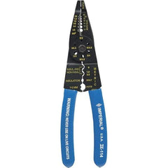 Imperial - 10 to 22 AWG Capacity Wire Stripper/Cutter/Crimper - 7-1/2" OAL, Hardened Steel with Cushion Grip Handle - Best Tool & Supply