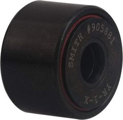 Accurate Bushing - 1-1/4" Bore, 4" Roller Diam x 2-1/4" Roller Width, Carbon Steel Yoke Cam Follower - 35,980 Lb Dynamic Load Capacity, 2-5/16" Overall Width - Best Tool & Supply