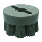 10" Diameter - Maximum Density SHELL- MILL HOLDER Crimped Filament Disc Brush - 0.055/80 Grit - Best Tool & Supply