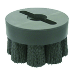 4" Diameter - Maximum Density SHELL- MILL HOLDER CRIMPED RECTANGULAR FILAMENT Disc Brush - 80 Grit - Best Tool & Supply