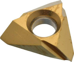 NTK - TB320.5 Grade ZM3 Carbide Turning Insert - TiN Finish, 60° Triangle, 3/8" Inscr Circle, 1/8" Thick, 0.002" Corner Radius - Best Tool & Supply