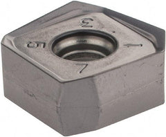 Iscar - S845 SXMU1606 MM Grade IC928 Carbide Milling Insert - TiAlN Finish, 0.3004" Thick, 0.6378" Inscribed Circle, 0.8mm Corner Radius - Best Tool & Supply