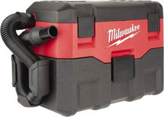 Milwaukee Tool - 2 Gal Plastic Tank, Battery Powered Portable Wet/Dry Vacuum - 18 Volt, 6' Hose Fitting, Cordless, Cleanstream Washable Wet/Dry, Accessories Included - Best Tool & Supply