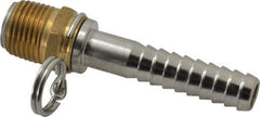 SuperKlean - 1/2 NPT x 1/2" Hose Barb, Swivel Hose Adapter - Brass & Stainless Steel - Best Tool & Supply