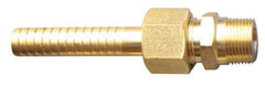 SuperKlean - NPT x 5/8" Hose Barb, 3 Piece Mixer Adapter - Brass - Best Tool & Supply