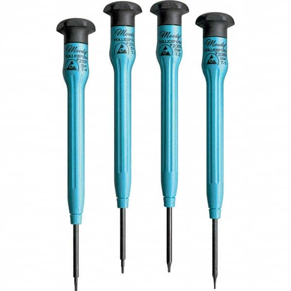 Moody Tools - Precision & Specialty Screwdrivers Type: Torx Overall Length Range: 3" - 6.9" - Best Tool & Supply