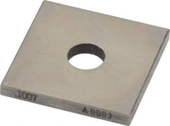 Value Collection - 0.1007" Square Steel Gage Block - Accuracy Grade 0, Includes NIST Traceability Certification - Best Tool & Supply