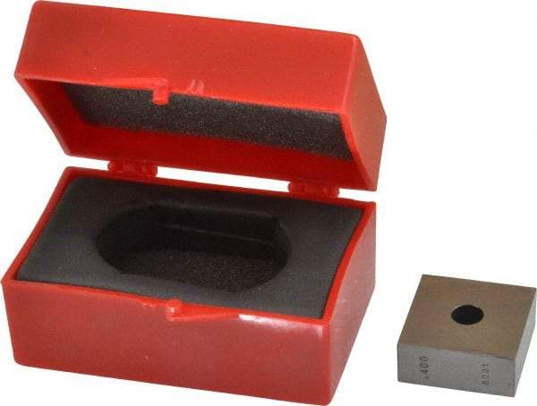 Value Collection - 0.4" Square Steel Gage Block - Accuracy Grade 0, Includes NIST Traceability Certification - Best Tool & Supply