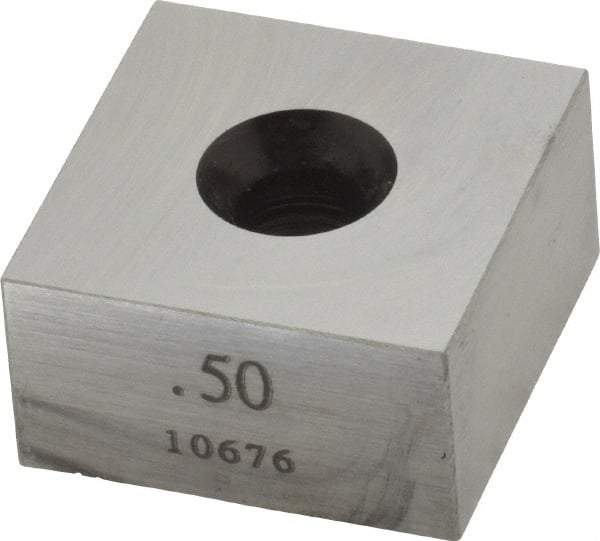 Value Collection - 0.5" Square Steel Gage Block - Accuracy Grade 0, Includes NIST Traceability Certification - Best Tool & Supply