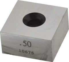 Value Collection - 0.5" Square Steel Gage Block - Accuracy Grade 0, Includes NIST Traceability Certification - Best Tool & Supply