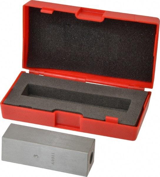 Value Collection - 3" Square Steel Gage Block - Accuracy Grade 0, Includes NIST Traceability Certification - Best Tool & Supply