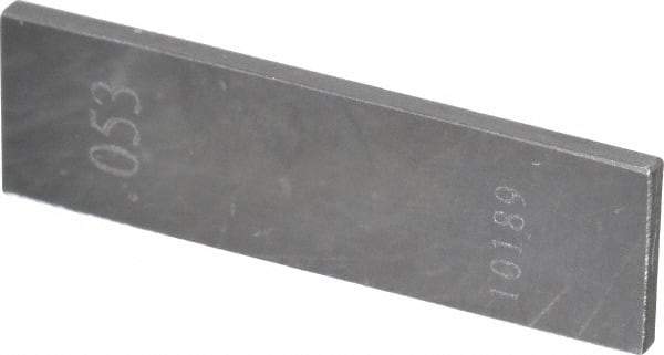 Value Collection - 0.053" Rectangular Steel Gage Block - Accuracy Grade 0 - Best Tool & Supply