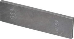 Value Collection - 0.053" Rectangular Steel Gage Block - Accuracy Grade 0 - Best Tool & Supply