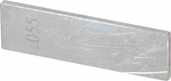 Value Collection - 0.055" Rectangular Steel Gage Block - Accuracy Grade 0 - Best Tool & Supply