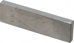 Value Collection - 0.1" Rectangular Steel Gage Block - Accuracy Grade 0, Includes NIST Traceability Certification - Best Tool & Supply