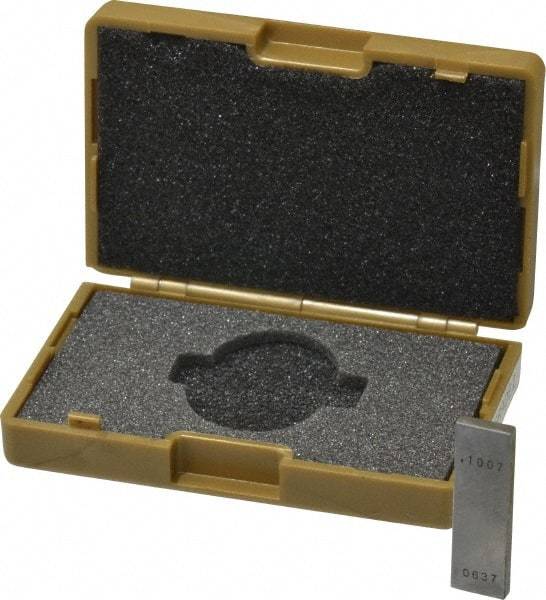 Value Collection - 0.1007" Rectangular Steel Gage Block - Accuracy Grade 0, Includes NIST Traceability Certification - Best Tool & Supply