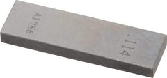 Value Collection - 0.114" Rectangular Steel Gage Block - Accuracy Grade 0, Includes NIST Traceability Certification - Best Tool & Supply