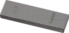 Value Collection - 0.117" Rectangular Steel Gage Block - Accuracy Grade 0, Includes NIST Traceability Certification - Best Tool & Supply