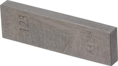 Value Collection - 0.123" Rectangular Steel Gage Block - Accuracy Grade 0, Includes NIST Traceability Certification - Best Tool & Supply