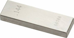 Value Collection - 0.144" Rectangular Steel Gage Block - Accuracy Grade 0, Includes NIST Traceability Certification - Best Tool & Supply