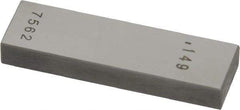 Value Collection - 0.149" Rectangular Steel Gage Block - Accuracy Grade 0, Includes NIST Traceability Certification - Best Tool & Supply