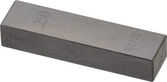 Value Collection - 0.25" Rectangular Steel Gage Block - Accuracy Grade 0, Includes NIST Traceability Certification - Best Tool & Supply