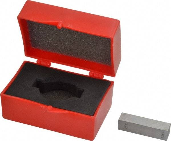 Value Collection - 0.35" Rectangular Steel Gage Block - Accuracy Grade 0, Includes NIST Traceability Certification - Best Tool & Supply