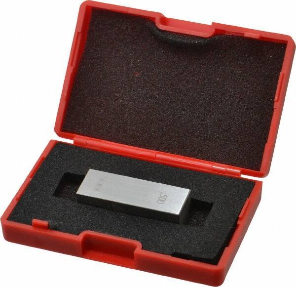 Value Collection - 0.5" Rectangular Steel Gage Block - Accuracy Grade 0, Includes NIST Traceability Certification - Best Tool & Supply