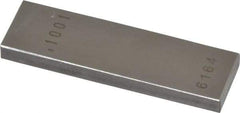 Value Collection - 0.1001" Rectangular Steel Gage Block - Accuracy Grade AS-1, Includes NIST Traceability Certification - Best Tool & Supply