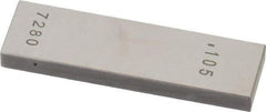 Value Collection - 0.105" Rectangular Steel Gage Block - Accuracy Grade AS-1, Includes NIST Traceability Certification - Best Tool & Supply