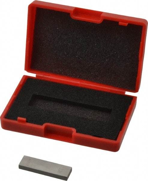 Value Collection - 0.126" Rectangular Steel Gage Block - Accuracy Grade AS-1, Includes NIST Traceability Certification - Best Tool & Supply