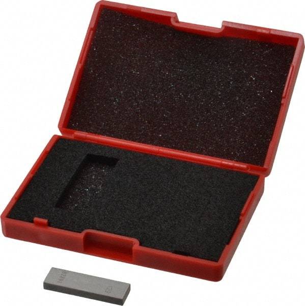 Value Collection - 0.129" Rectangular Steel Gage Block - Accuracy Grade AS-1, Includes NIST Traceability Certification - Best Tool & Supply