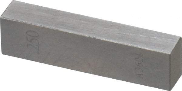 Value Collection - 0.25" Rectangular Steel Gage Block - Accuracy Grade AS-1, Includes NIST Traceability Certification - Best Tool & Supply